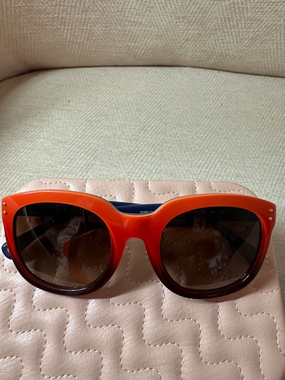 Coach Women's Orange-to-Brown Gradient Cat-Eye Sunglasses - Picture 6 of 12